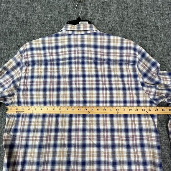 Tommy Hilfiger Shirt Mens Extra Large Button-Down Long-Sleeve Custom Fit‎ Plaid - Picture 11 of 14